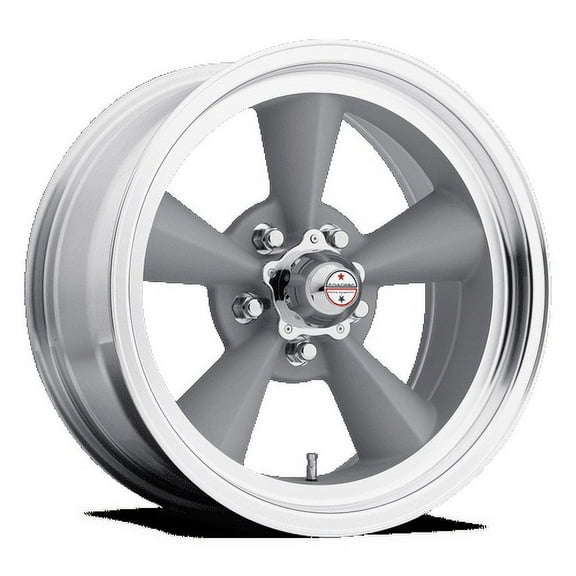 American Racing Vintage Aluminum Rim VN309 TT O 17X7in Vintage Silver Machined Lip Finish, VN3097765