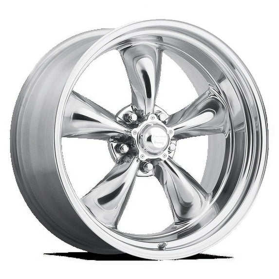 American Racing Vintage Aluminum Rim VN515 TORQ THRUST II 1 PC 14X7in Polished Finish, VN5154765