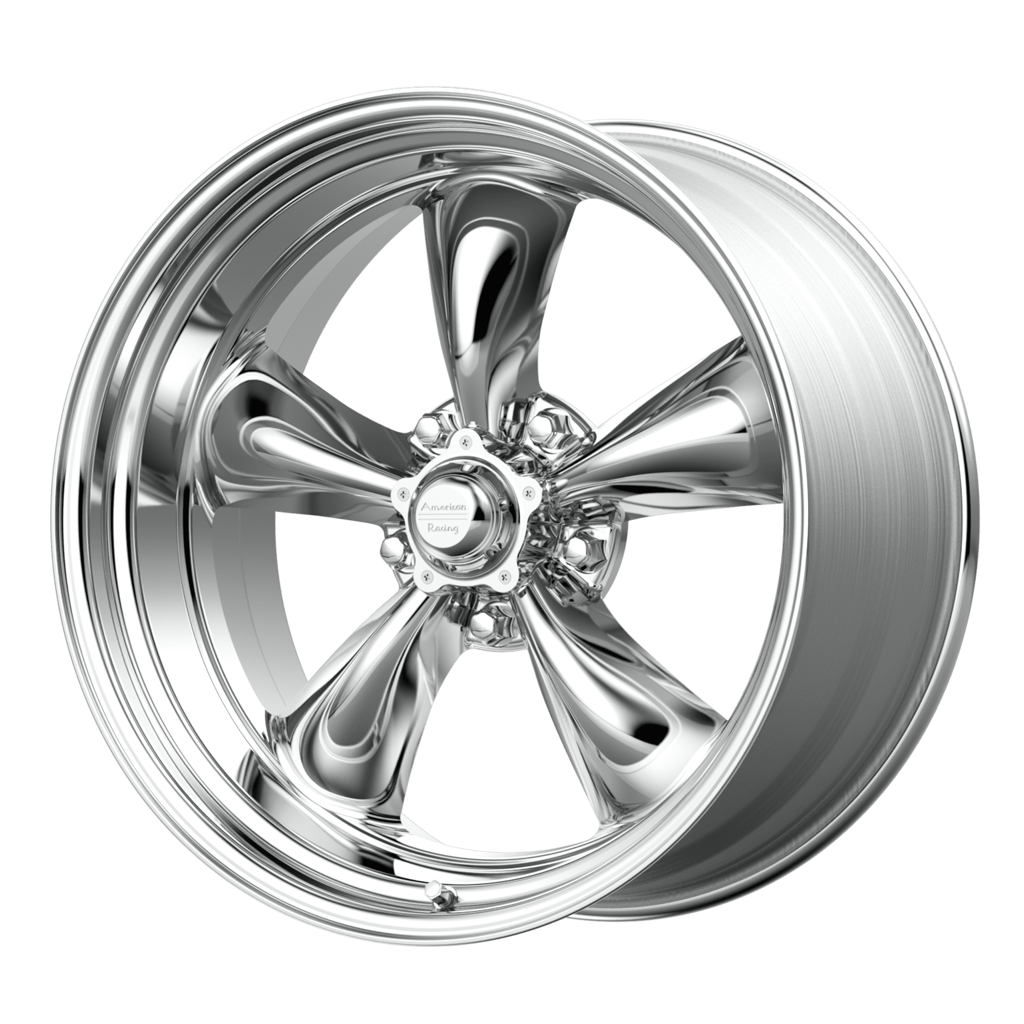 American Racing Vintage Aluminum Rim VN515 TORQ THRUST II 1 PC 20X10in Polished Finish, VN5152165