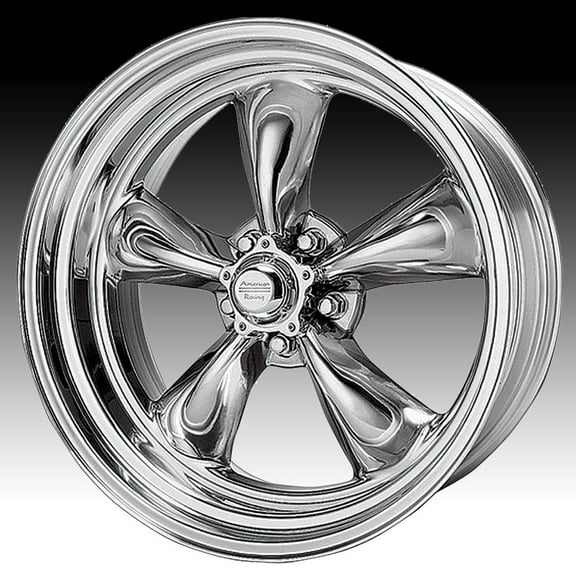 American Racing Vintage Aluminum Rim VN515 TORQ THRUST II 1 PC 20X8in Polished Finish, VN5152873