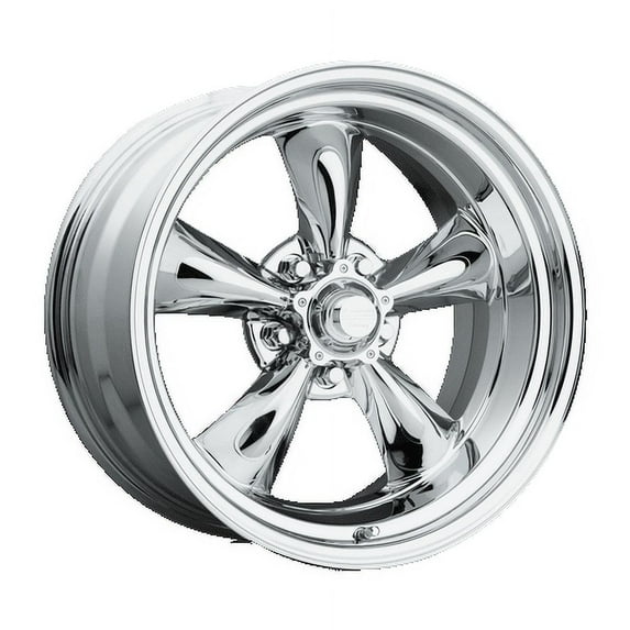 American Racing Vintage Aluminum Rim VN615 TORQ THRUST II 1 PC 14X6in Chrome Finish, VN6154665