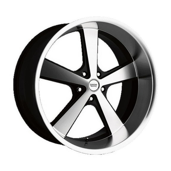 American Racing Vintage Aluminum Rim VN701 NOVA 22X9in Gloss Black Machined Finish, VN70122950315