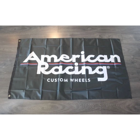 American Racing Wheels Banner Flag Wheel Speed Shop Garage Mechanic Man Cave