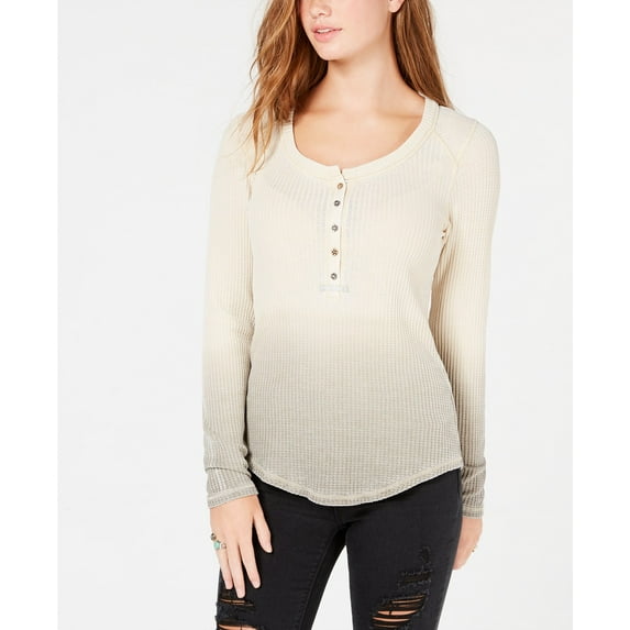 American Rag - Dip-Dyed Henley Top - Juniors - S
