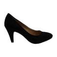 thumbnail image 1 of American Rag Felix Women Round Toe Canvas Heels Title: 7M/Black, 1 of 5