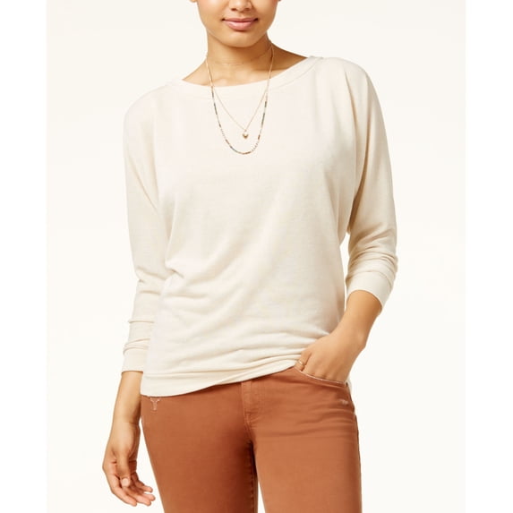 American Rag Juniors Dolman Sleeve Sweatshirt Oatmeal M