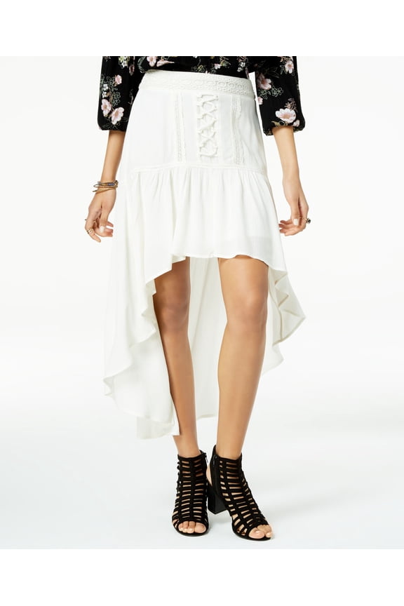 Juniors High Low Maxi Skirt Egret 2XL