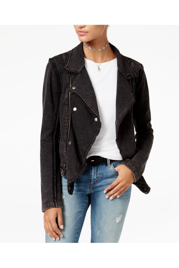 Juniors Knit Moto Jacket Black 2XL