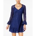 thumbnail image 1 of American Rag Juniors Lace Empire Waist Dress Blue S, 1 of 1
