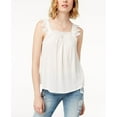 thumbnail image 1 of American Rag Juniors Lace Trim Tank Top Egret 2XL, 1 of 1