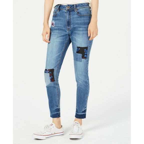 American Rag Juniors Patchwork Skinny Jeans Brocado 13