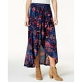 thumbnail image 1 of American Rag Juniors Printed Tulip Maxi Skirt Blue L, 1 of 1