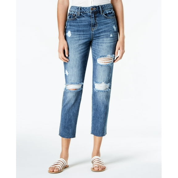 American Rag Juniors Ripped Cropped Girlfriend Jeans Annabelle 11