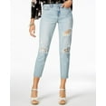 thumbnail image 1 of American Rag Juniors Ripped Cropped Girlfriend Jeans Benji 11, 1 of 1