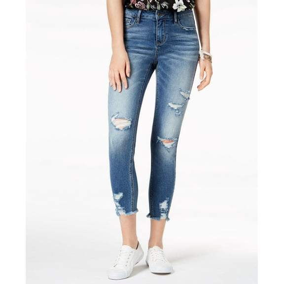 American Rag Juniors Ripped Raw Edged Skinny Jeans Cole 5