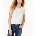 thumbnail image 1 of American Rag Juniors Scalloped Lace Up T-Shirt Egret XL, 1 of 1