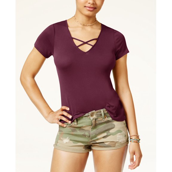 American Rag Juniors Strappy T-Shirt Red M