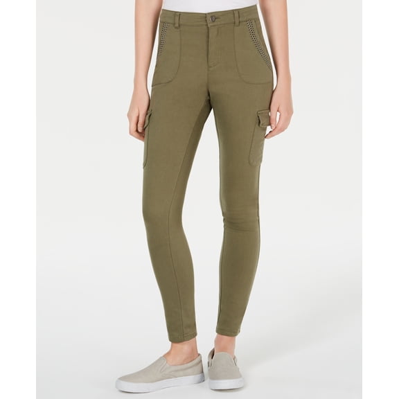 American Rag Juniors Structured Cargo Pants Dusty Olive 13