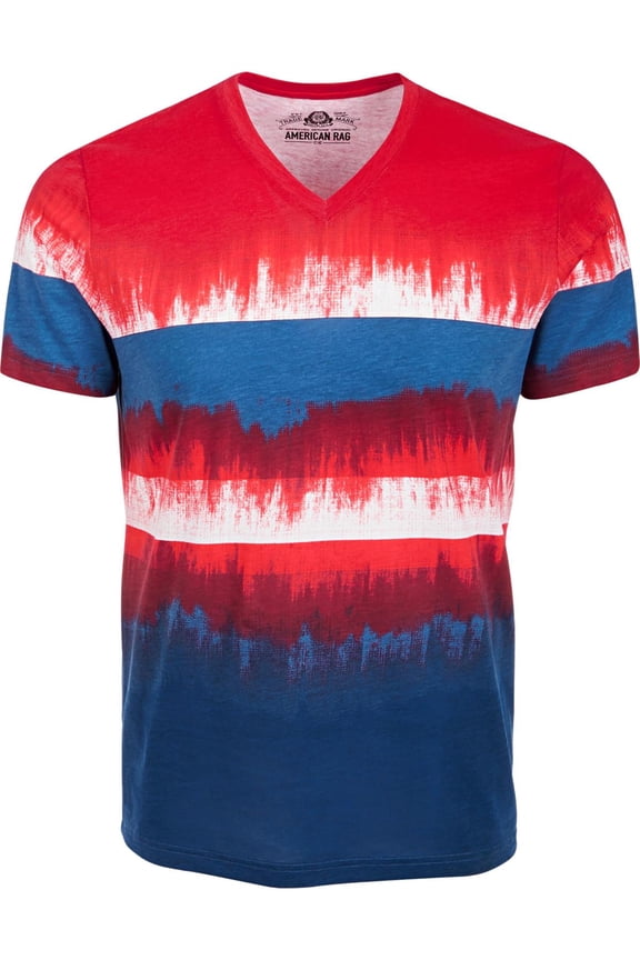 Mens Colorblock Dip-Dye T-Shirt