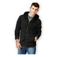 thumbnail image 1 of American Rag Mens Fuzzy Feeling Fleece Jacket, Black, Large, 1 of 2