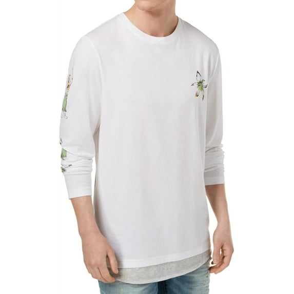 American Rag Mens Hula Graphic T-Shirt, White, XX-Large