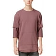 thumbnail image 1 of American Rag Mens Layered Basic T-Shirt, Purple, Small, 1 of 3