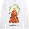 thumbnail image 1 of American Rag Mens Merry Crispmas Sweatshirt, White, Medium, 1 of 2