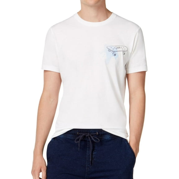 American Rag Mens Skate Vibes Graphic T-Shirt, White, XX-Large