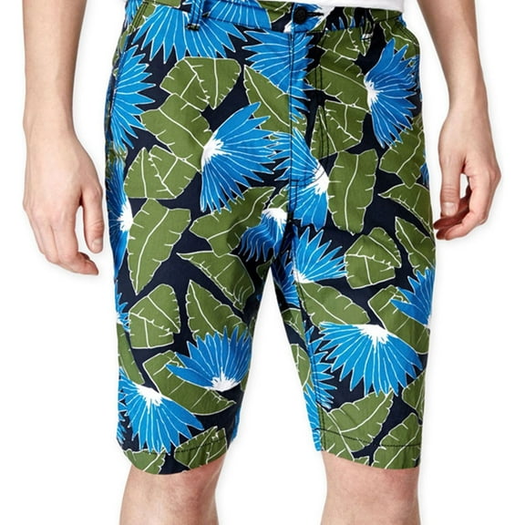 American Rag Mens Slim Fit Tropical Casual Bermuda Shorts, Black, 28