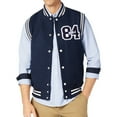 thumbnail image 1 of American Rag Mens Varsity Outerwear Vest, Blue, X-Large, 1 of 3