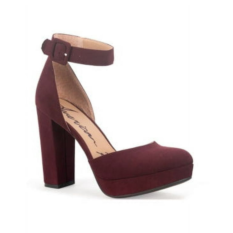 American Rag Reeta Block Heel Platform Sandals Various Sizes Color Title 8.5M Plum Micro