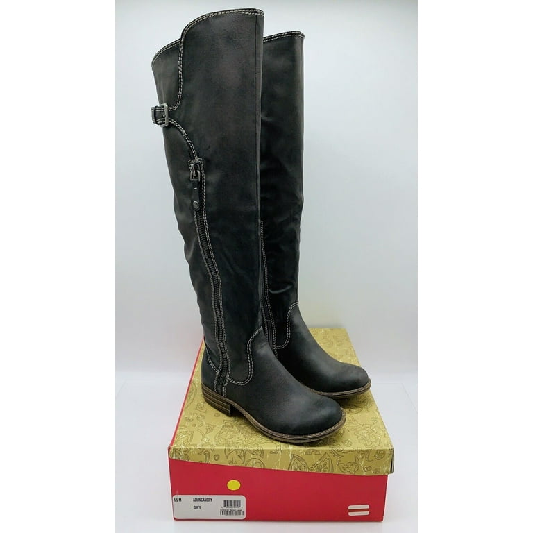 American Rag Women s Duncan Round Toe Over Knee Boots Grey Size US 5.5M Walmart