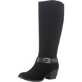 thumbnail image 1 of American Rag Womens Tegan Suede Knee-High Riding Boots Black 8 Medium (B,M), 1 of 3