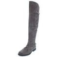 thumbnail image 1 of American Rag Womens Adarra Buckle Stacked Heel Over-The-Knee Boots, 1 of 2