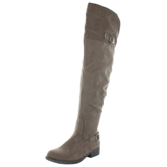 American Rag Womens Adarra Microsuede Over-The-Knee Boots Taupe 6.5 Medium (B,M)