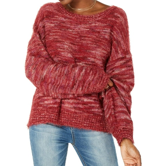 American Rag Womens Balloon-Sleeve Pullover Sweater, Red, X-Large