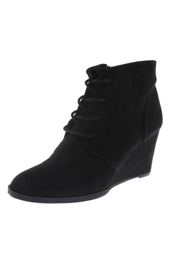 American Rag Womens Baylie Faux Suede Ankle Wedge Boots
