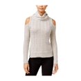 thumbnail image 1 of American Rag Womens Cold Shoulder Textured Pullover Sweater, Grey, Small, 1 of 1