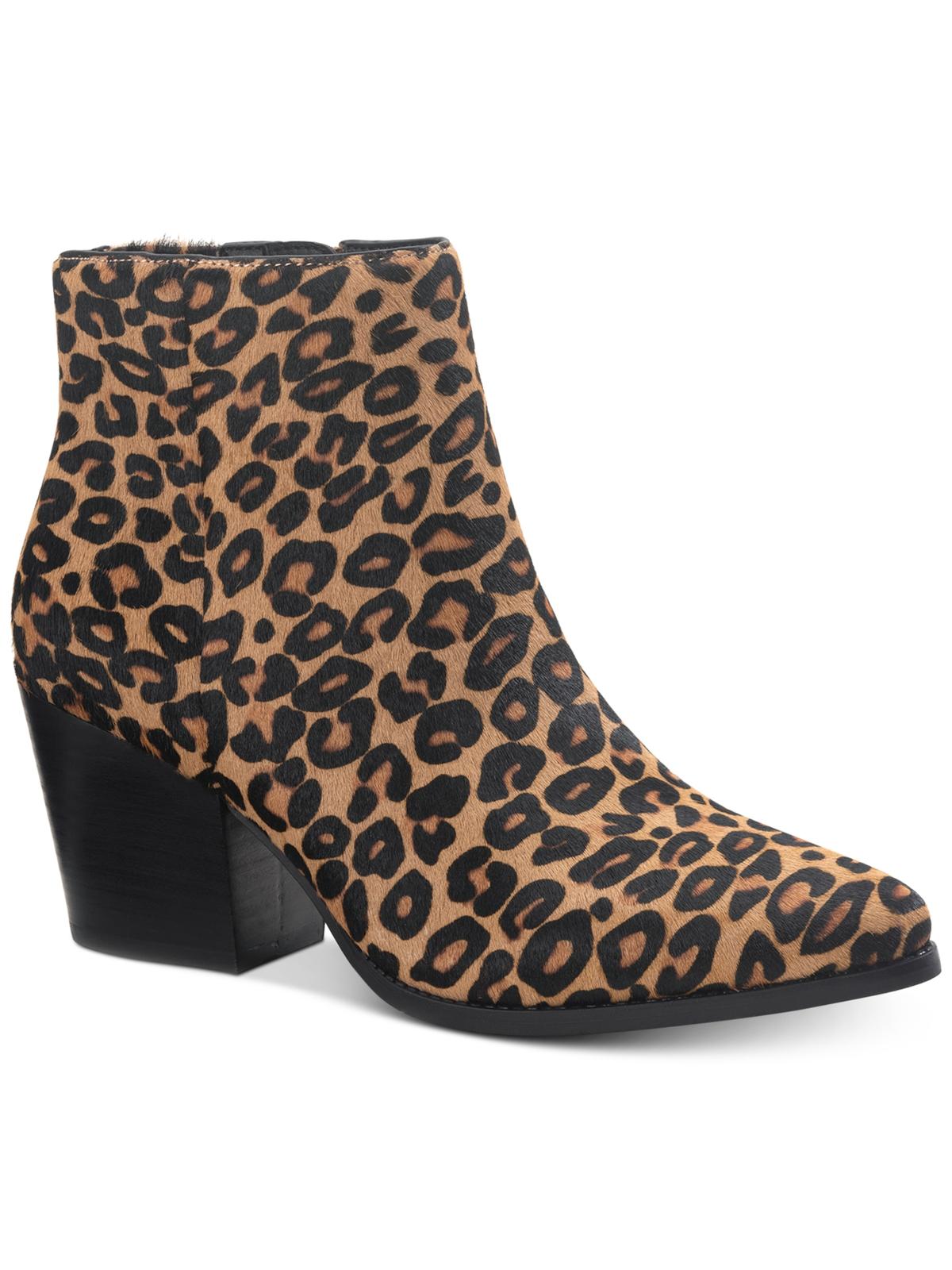 American Rag Womens Eryn Leather Heels Booties Tan 8 Medium (B,M ...