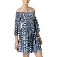 thumbnail image 1 of American Rag Womens Off-The-Shoulder A-Line Dress, 1 of 2