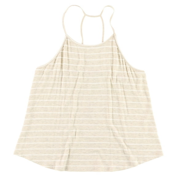 American Rag Womens Striped Knit Blouse, Beige, Large