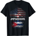 thumbnail image 1 of American Raised with Cuban Roots Cuba T-Shirt, 1 of 3