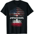 thumbnail image 1 of American Raised with Polish Roots Poland T-Shirt, 1 of 4
