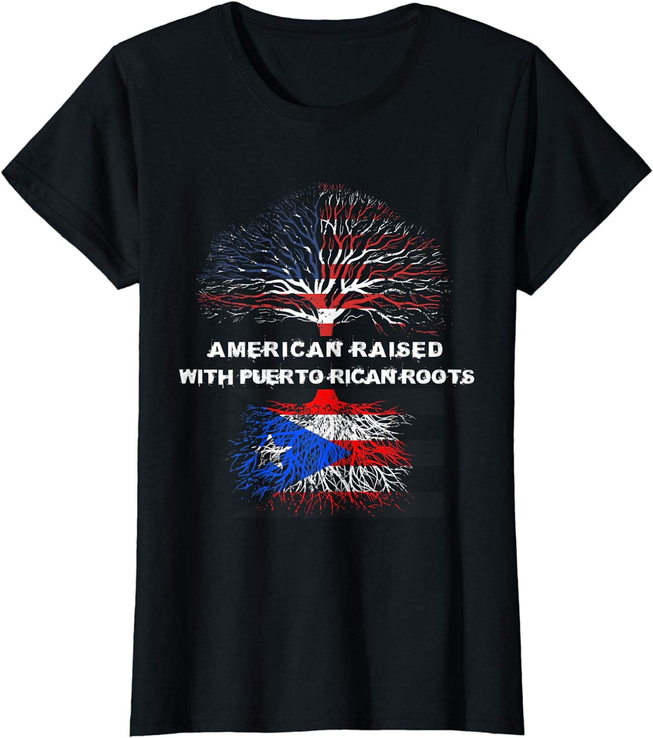 American Raised with Puerto Rican Roots Puerto Rico T-Shirt - Walmart.com