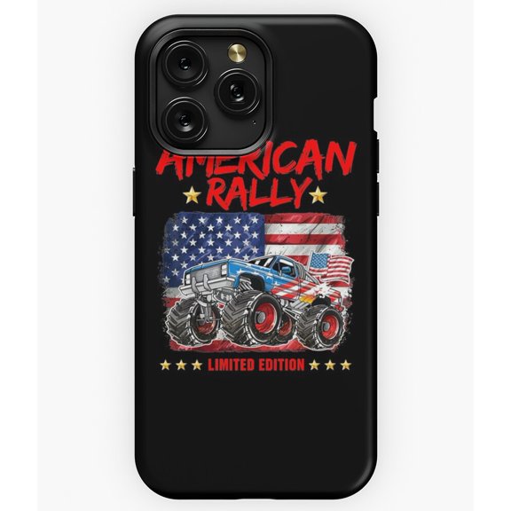 American Rally Racing Monster Truck Limited A7297 Phone Case for iPhone 11 to 17 Pro Max