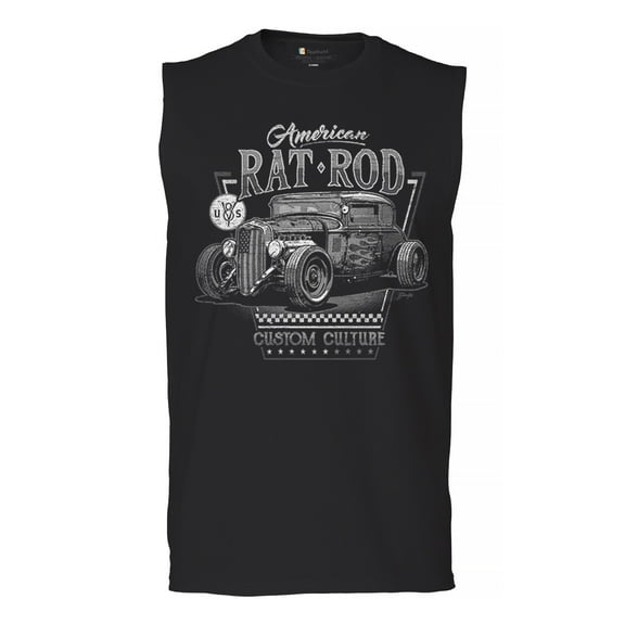 American Rat Rod Muscle Shirt Hot Rod Custom Culture Route 66 1930s Classic Car Vintage Rusty Cars Garage Men's