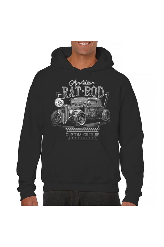 American Rat Rod Sweatshirt Hot Rod Custom Culture Route 66 1930s Classic Car Vintage Rusty Cars Garage Hoodie