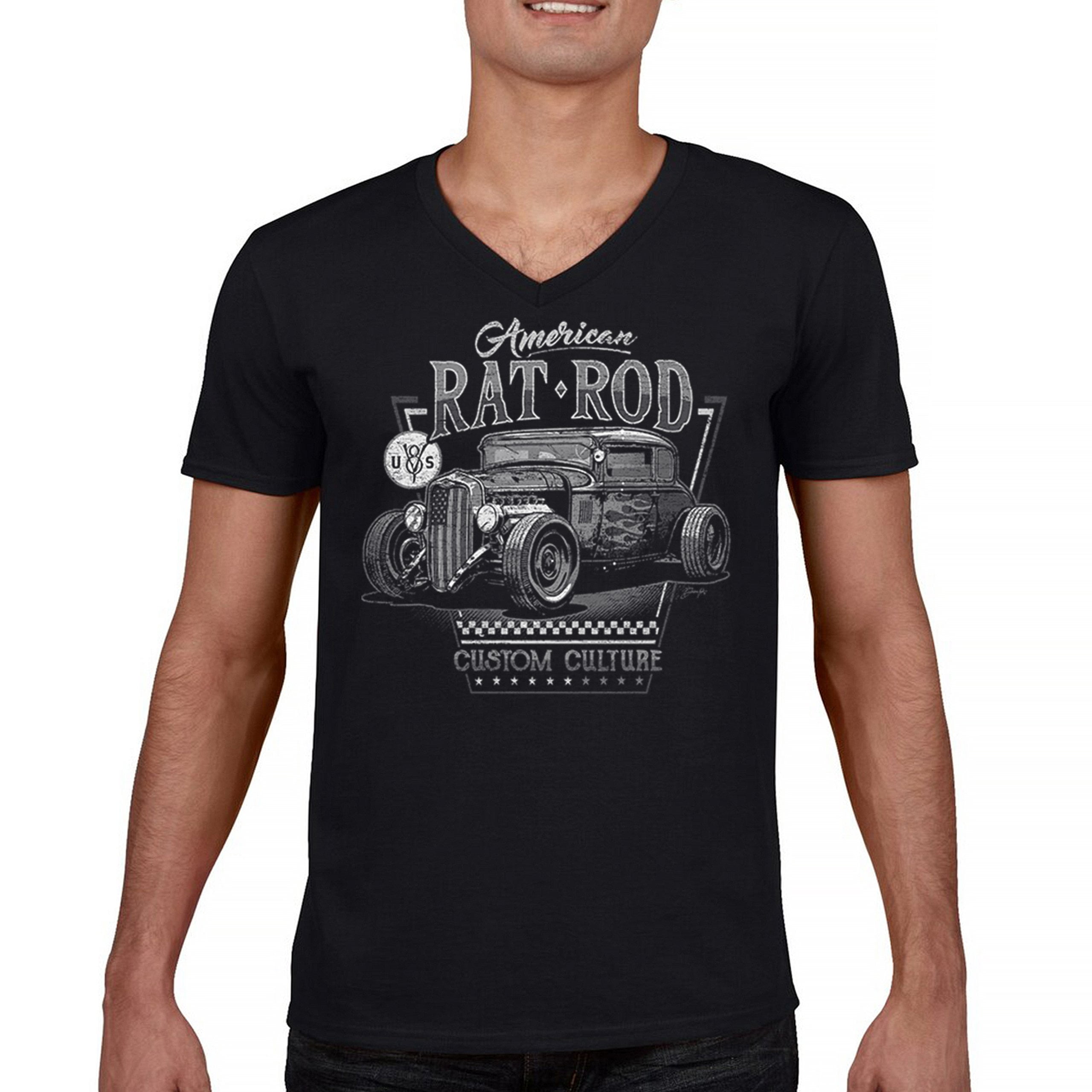 T-Shirt Uomo American Rat Rod – Personalizzata Cultura Classica Auto D'Epoca