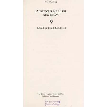 Pre-Owned American Realism : New Essays (Hardcover) 9780801827969