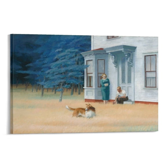 American Realist Painters Edward Hopper Cape Cod Evening Poster Poster Cool Artworks Painting Wall Art Canvas Prints Hanging Picture Home Decor Posters Gift 24x36inch(60x90cm)